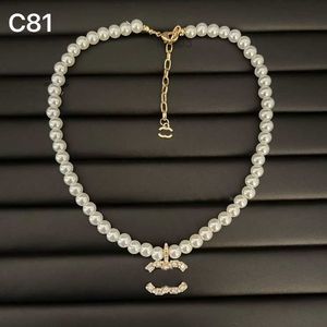 Charm Womens Collar Collar Marca Love Love Gold Classic Luxury Gift Pearl New Autumn Vintage Design Gifts Jewelry Z21N