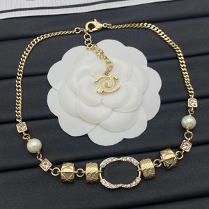Charm Dames hanglanke kettingontwerper merk Camellia love gold ketting klassieke luxe geschenk parel ketting nieuwe herfst vintage ontwerp geschenken sieraden