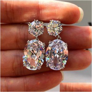 Charme Zircon Pierre Goutte D'eau Boucles D'oreilles Pour Les Femmes De Mode Cristal De Mariée Bijoux De Mariage Will Et Sandy Livraison Dhtfx