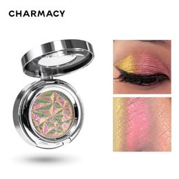 CHARMACY 10 couleurs paillettes longue durée MultiChrome caméléon holographique fard à paupières poudre Pigment maquillage des yeux pour les femmes cosmétique 240123