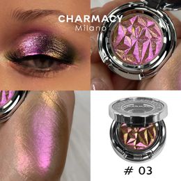 Charmacy Duochrome Palette de fards à paupières de haute qualité ombres de pigment avec des paillettes à la profession longlasting maquillage cosmétique pour les femmes 240515