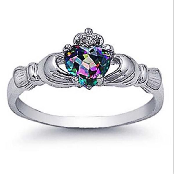 bagues de mariage Bague Claddagh Avec mes mains, je vous donne mon cœur, couronnez-le avec mon amour Femmes Amitié Meilleur cadeau