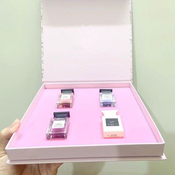 Charming Fragrance Set 7.5ml x 5/4 fabuleux ROSE PRICK OUD WOOD WHITE SUEDE lavande cerise pêche kit de parfum coffret cadeau pour femme durable Livraison gratuite