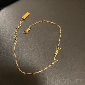 Charmantes plattiertes Goldarmband für Damen, silbrig, roségolden, Farbe, Pulsera, Hip-Hop-Schmuck, Brief, besondere Accessoires, Liebesarmbänder, Gliederkette, Mode, ZB018 F23