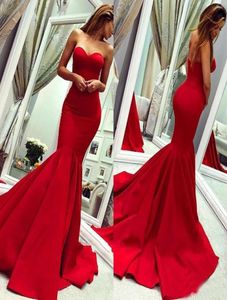 Charmante robe de soirée sans bretelles rouge, tenue de soirée sirène longue dos nu, grande taille, robes de bal pas cher, robe de demoiselle d'honneur 2890757