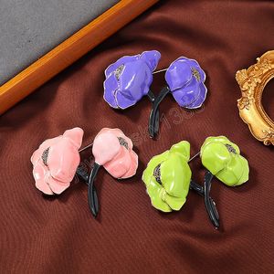 Charme Simple Élégant Fleurs Broches Broches Pour Femmes Manteau Vêtements Accessoires Fête De Mariage Bureau Broche Broche Cadeaux