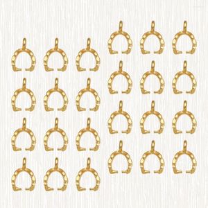 Breloques 100 pièces bijoux accessoires alliage pendentifs suspendus bricolage pendentif à breloque ensemble feuilles pincement Clips bélières feuille verre bélière