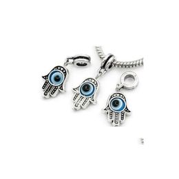 Charms 100 stks/partij Hand Evil Eye Charms Big Hole Bead Dangle Voor Sieraden Maken Bevindingen Drop Delivery Sieraden Sieraden Findin Dhgarden Dhruk