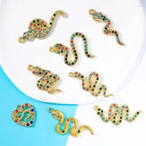 Charms 10 stcs 42 17 mm Big Animal Snake hanger ketting Bracelet Handmade DIY Accessoires Charm voor sieraden Making Craft Supplie