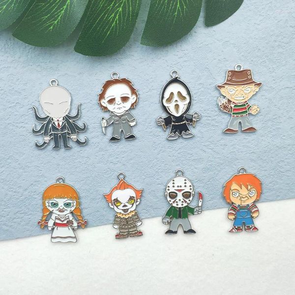 Charms 10pcs aleación de goteo de goteo clásico anime anime personaje arete colgante de bricolaje accesorios de joyas de joyas