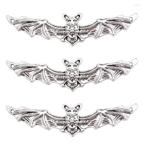 Charms 10pcs aleación de halloween bat antiguo plateado color animal colgante de arete de arete accesorios de joyería artesanías