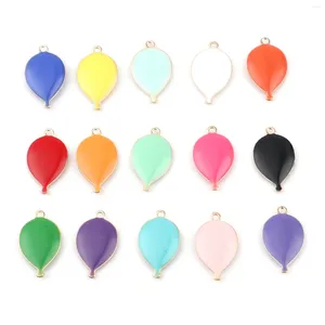 Charms 10pcs Copper Drop Drop émaillé SQUINS Pendent pour les bijoux Fabriments de couleur Gold Couleur Green clair 17 mm x 10 mm