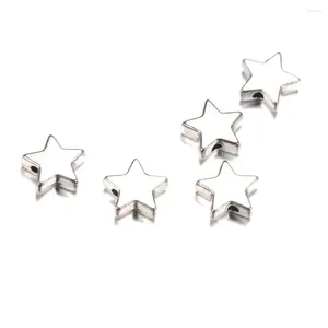 Charmes 10 pièces/lot, vente en gros, breloque étoile à cinq points en cuivre pour bijoux, accessoires de fabrication de bricolage