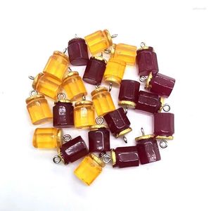 Charms 10pcs mini salsa de miel de mermelada de uva resina divertida y linda pasta colgante de botella para brazalete de arete joyas de bricolaje