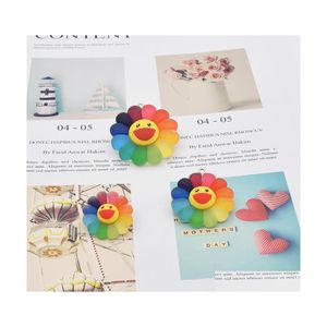 Charms 10 stcs/pack Shine 3D Smile Sun Flower Resin Hanger Earring Diy Fashion Sieraden Accessoires Actief 23/28/36 mm Drop levering Fi DHPXT