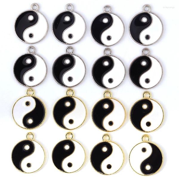 Charms 15 pièces 21 18MM mode Tai Chi Bagua pendentif charme hommes et femmes adaptés au collier porte-clés fournitures de Production accessoires