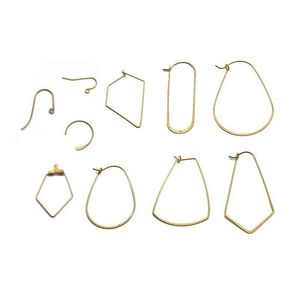 Charms 1Pack Brass Earring Franse haken bevindingen Ear Hook Loop Hoops voor sieraden maken oorbellen Accessoires Drop del DHW1V