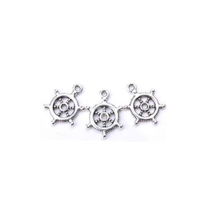 Charms 200pcs / lot antique sier alliage gouvernail volant charmes pendentifs pour bijoux à bricoler soi-même faisant des résultats 20x15mm bijoux bijoux fin Dhqrf