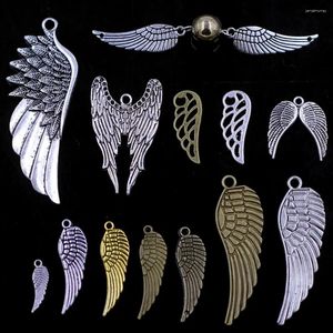 Charms 20g Hangers Vleugel Vogel Hoek Zilver Goud Brons Kleur Metaal Voor Charme Kettingen Sieraden DIY Bevindingen