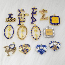Breloques 20 pièces de nombreux types de sororité grecque Sigma Gamma Rho lettre bracelet à breloques collier breloques pour femmes bijoux 230908