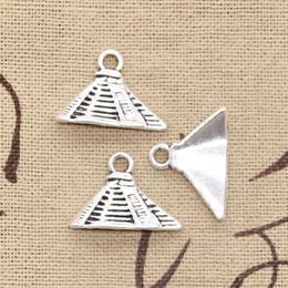 Charms 20 stks Egyptische Piramide 21x15mm Antiek Zilver Kleur Hangers DIY Ambachten Maken Bevindingen Handgemaakte Tibetaanse Sieraden