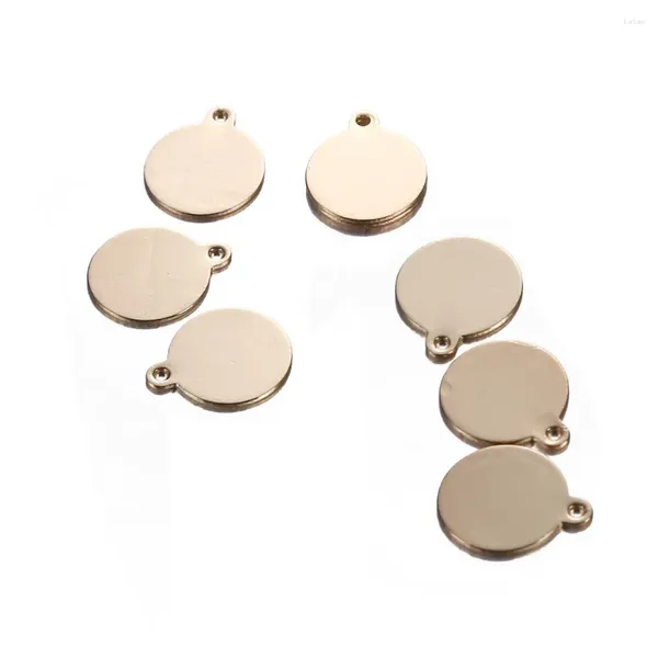 Breloques 20 pièces/lot pendentif disque vierge en cuivre pour bijoux, fabrication de pièces de monnaie, accessoires