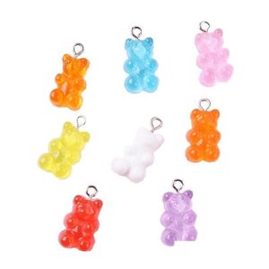 Charms 32Pcs Résine Gummy Bear Bonbons Collier Très Mignon Porte-clés Pendentif Pour La Décoration De Bricolage 161 U2 Drop Delivery Résultats De Bijoux Comp Dhsmq