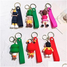 Charms 3D Pvc El Chavo sleutelhanger Mexicaans thema klompbedels Zachte decoraties voor feest Verjaardagsgunsten Geschenken Geassorteerd Drop Delivery Je Dh0M3