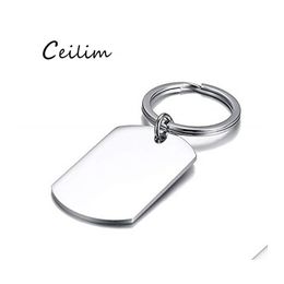 Charms 50mmx28mm roestvrij staal blanco hondentag graveren aangepast gepersonaliseerde hanger voor ketting sleutelhanger diy gepolijst maken druppel otneu