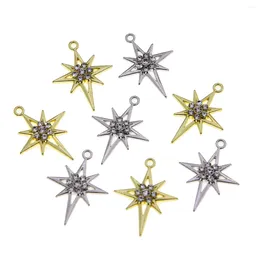 Charmes 50pcs 28 22 4 Mode Alliage Croix Étoile Pendentif Accessoires DIY