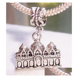 Charms 50 Stuks Antieke Sier Zinklegering Venetië Italië Kerk Dangle Bead Fit Europese Bedelarmband 31,5 X 22,5 5 Mm Diy Sieraden Drop Del Dhmrl