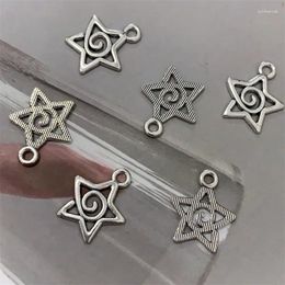 Encantos 5pcs moda coreana linda estrella chuleta de chaleco mujer bricolaje gótico colgante grunge joyería punk