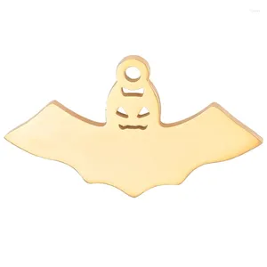 Dijes 5 unids/lote de acero inoxidable Mini joyería de murciélago Diy lindo Animal colgante pendientes de mujer accesorios al por mayor