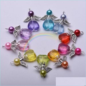 Charms 5 stcs gemengd dansen engel