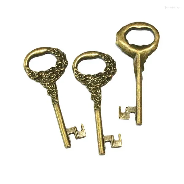 Breloques 8 pièces 25 62MM, accessoires de bijoux à bricoler soi-même plaqués Bronze Antique, pendentifs clés Vintage