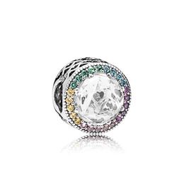 Charms 925 Sterling Sier Logo Originele doos voor Pandora Color Crytal Diamond Bracelet Europese kralen Sieraden Druppel Delivering Fin DHR7Q