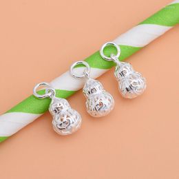 Charms 925 Sterling Silver Diy Accessories Hollowed-Out-Out-uitperrende hanger Mobiele telefoon String Beads Materiaal Bracelet