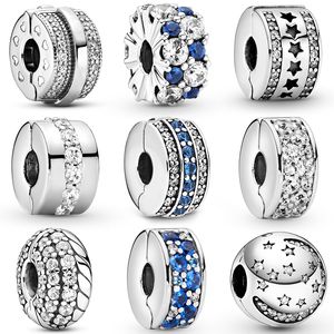 Charms 925 Sterling Silver Stopper Fit Pandora Charms Bracelet DIY Femmes Bijoux Cadeau Bangles Accessoires