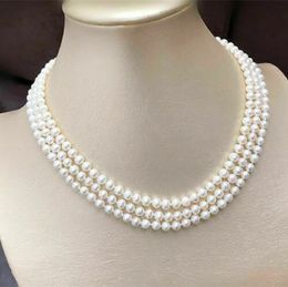 Collier de perles blanches de la mer de Chine méridionale, breloques AAAAA, 17, 18, 19 pouces, boucle en or 14 carats, 231010