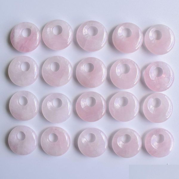 Charms Assortiment Pierre Naturelle Boucle De Paix Nostalgique Gogo Donut Pendentifs Perles 18Mm Pour La Fabrication De Bijoux Drop Delivery Résultats Compone Dhinr