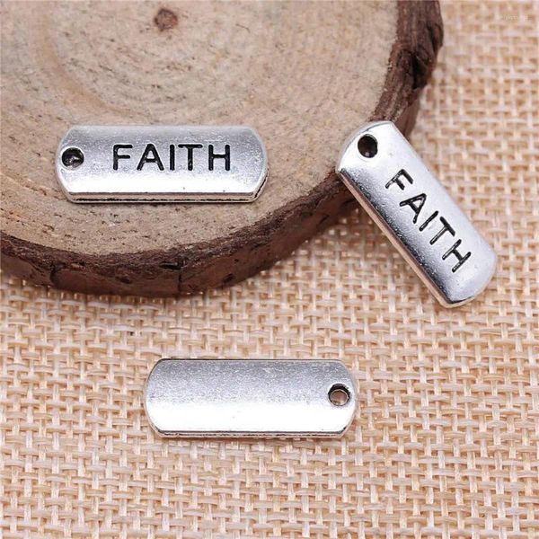 Charms Bag Charm Faith Bijoux de fabrication des fournitures 21x8mm 10pcs