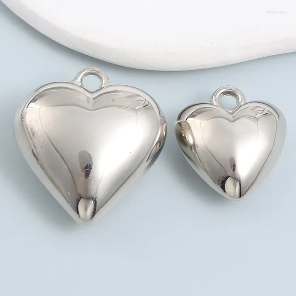 Charms Big Heart Acrylique Love Pendants romantiques pour faire des bijoux de bricolage Constatations faites à la main Collier Collier Collier