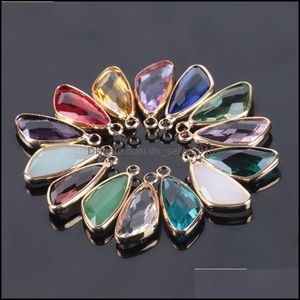 Charms Boheemse gemengd kleurglas kristal hanger Peed-kralen voor dame handwerk sieraden handgemaakte accessorie 491 dhseller2010 dh6jd