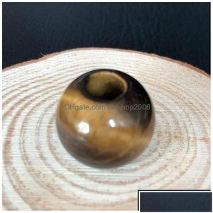 Charms Charmes 16 mm Perles de cristal en pierre naturelle 5 mm Big Hole Pendants Forme pour le collier Bijoux Making DIY Gift Femmes Drop Livrot Fi Dhhkb