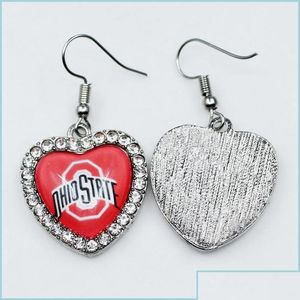 Charms Charms Us Ncaa Football University Team Ohio State Buckeyes Dangle Charm DIY Collier Boucles D'oreilles Bracelet Bracelets Boutons Sp Jewe Dhhp7