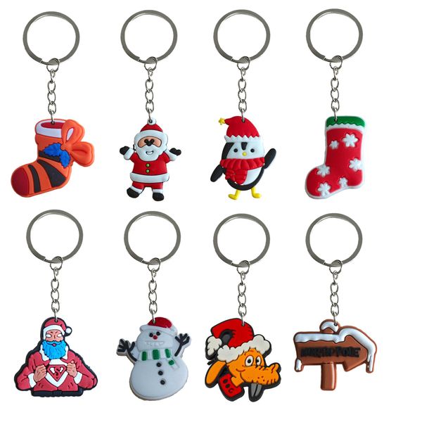 Charms Christmas Keeschain Keches pour hommes Goodie Bag Stuffers Supplies Courte des femmes