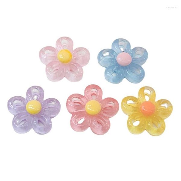 Encantos colgante de flores colorido para joyas de collar Hallazgos de Vanlentines Regalo 57BD