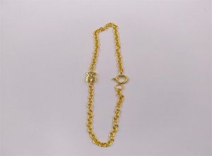 Charms Cute Bear Jewelry Dijes Para Pulseras Gold 925 Sterling Silver 175cm paar Enkle Bracelet For Women Bangles Chain Sets BI6621295