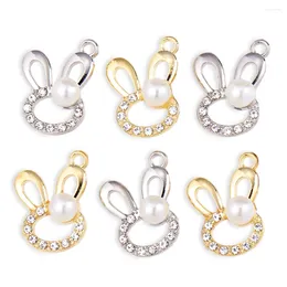 Breloques en alliage de perles, Design découpé mignon, pendentif pour la fabrication de bijoux, boucles d'oreilles en forme d'animaux, pendentifs, accessoires de collier