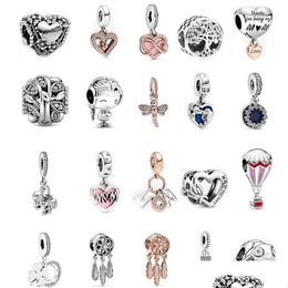 Charms Designer Charms 925 Sterling Sier Circar Perles Doré En Forme De Coeur Anniversaire Maman Charm Fit Original Bracelet Européen Diy Jewel Dhpuc